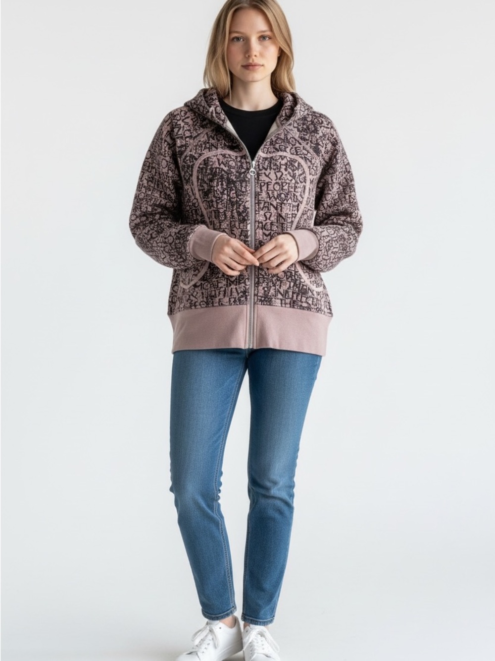 Lululemon Full Zip Scuba Hoodie Jacket - Rare Manifesto Script